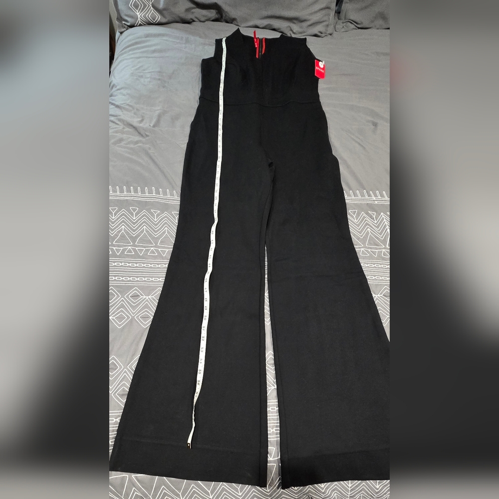 SPANX Perfect Sleeveless Jumpsuit In Black Size Large Tall - Picture 2 of 11